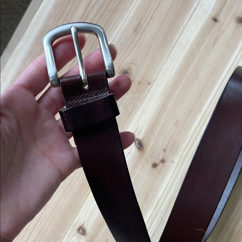 Men's Brown Genuine Leather Belt XL